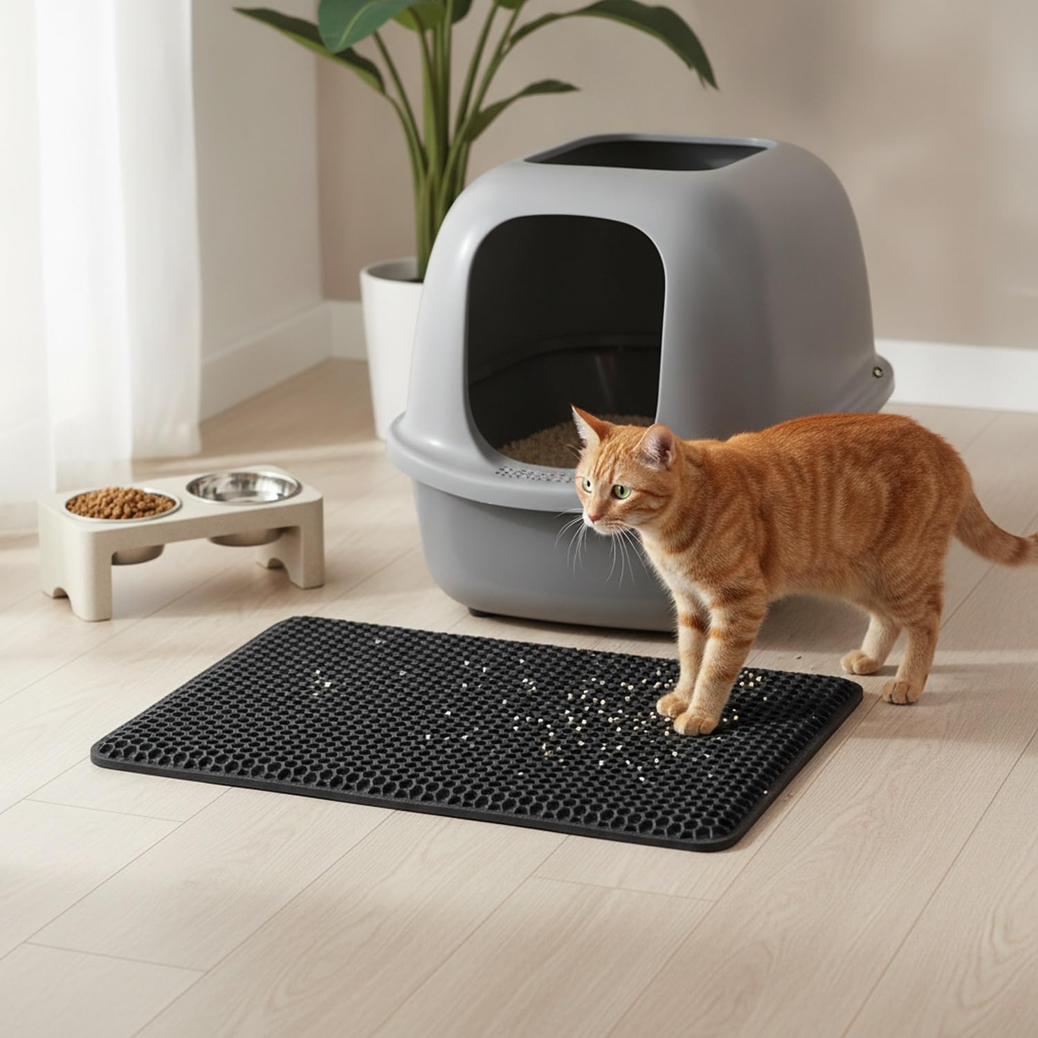 Captura arena de gato