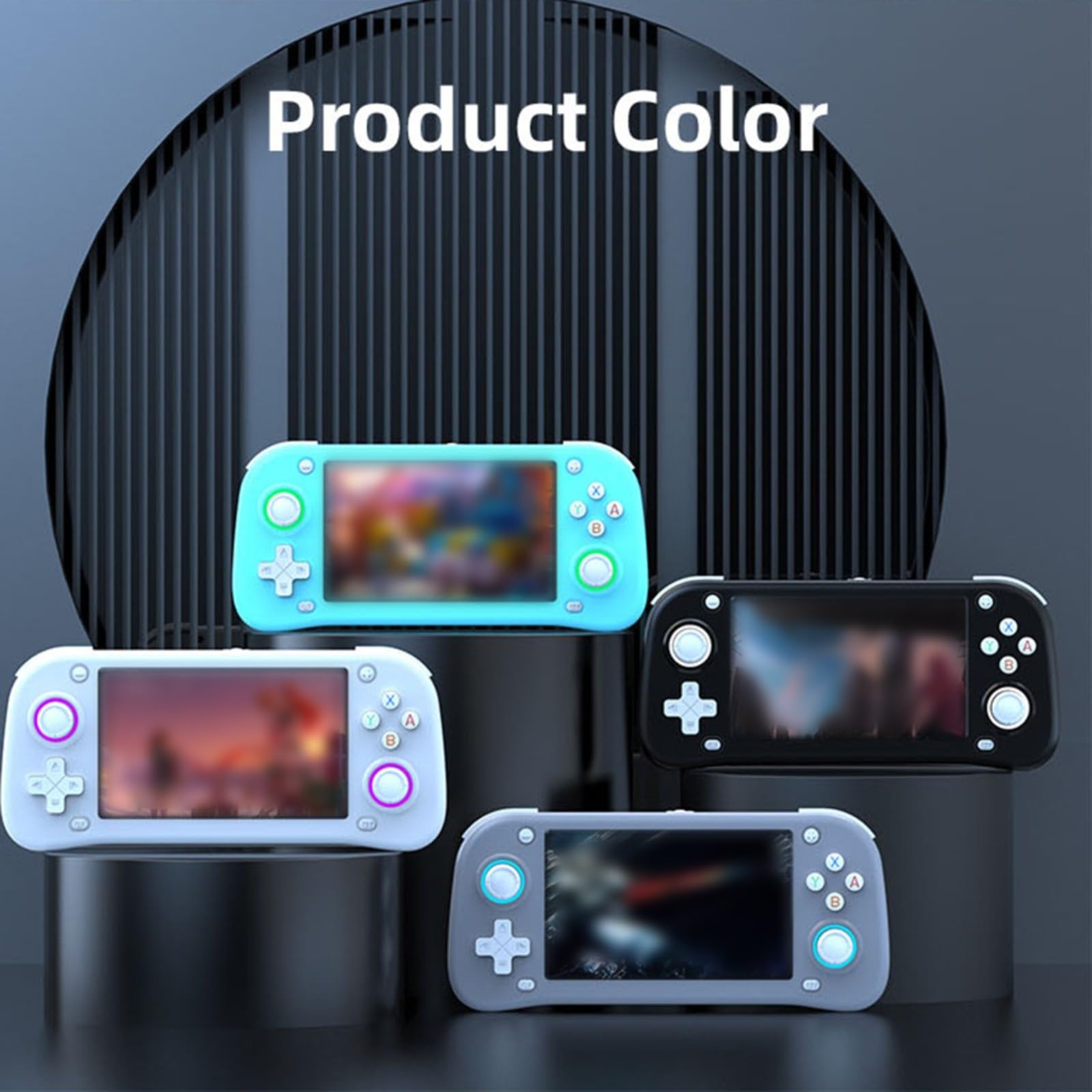 Console di gioco portatile retrò con schermo IPS da 4,3 pollici, batteria da 3000 mAh, memoria da 64 GB/128 GB, supporta oltre 30 emulatori, dispositivo di gioco portatile per giochi classici (64 G