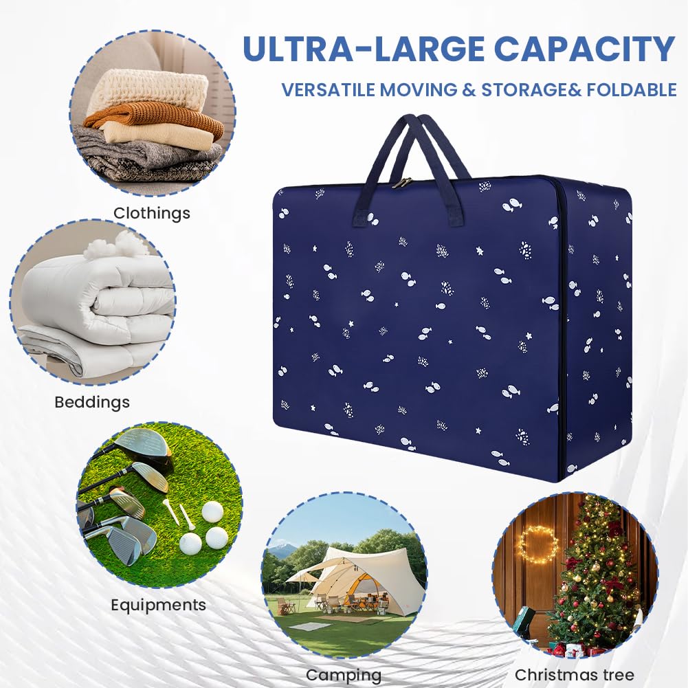Outsunny 840L opbergtas, waterdicht, verhuistas met ritsen en draaghandvatten, zwart, ideaal