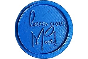 Mom Cookie Cutter | Love You Mom Topper Cutter for Cakes and Cupcakes