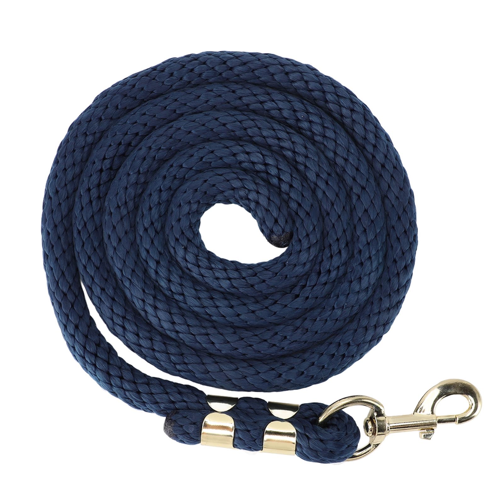 SPYMINNPOO 2m Horse Lunge Line Sturdy Anti Breakage Rope with Hook for Walking Handling, PP Stainless Steel Material (Navy Blue #12)
