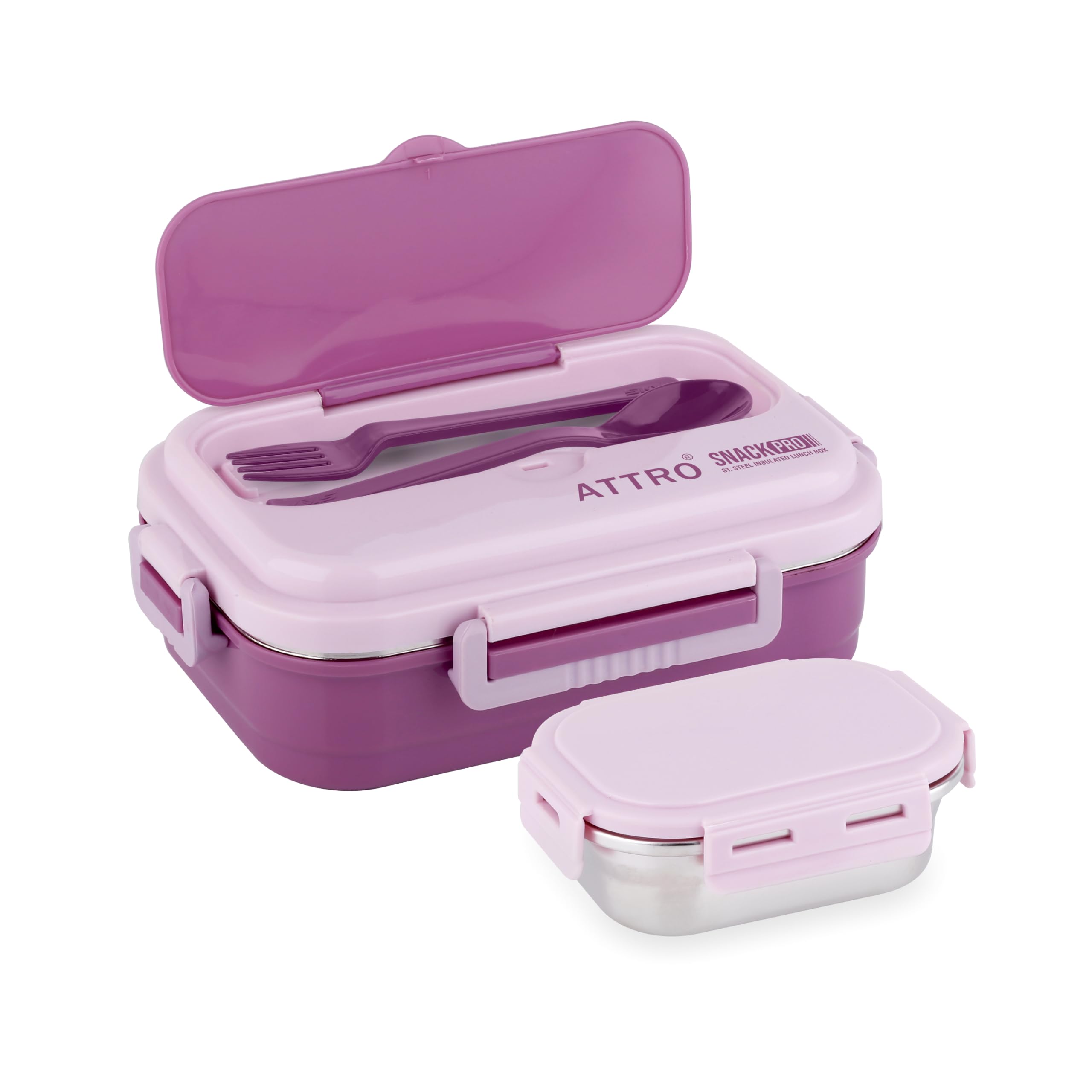 ATTRO SnackPro Lunch Box - Insulated & Leakproof -9