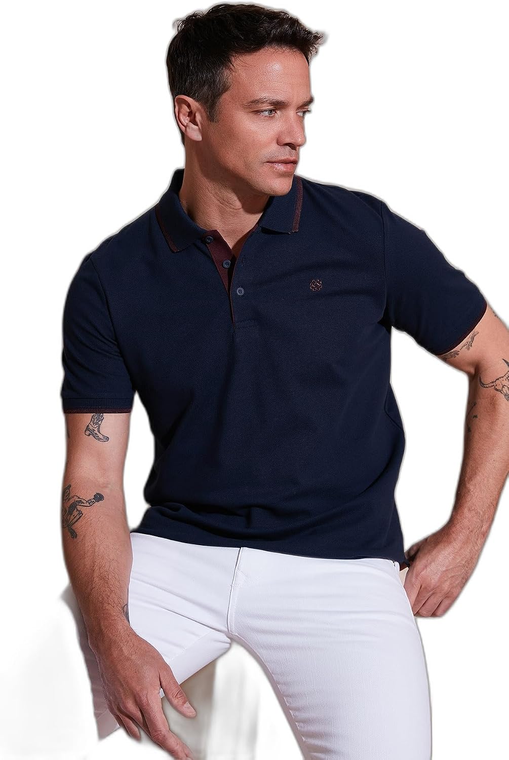 Buratti% 100 Pamuk Düğmeli Regular Fit Polo Yaka T Shirt Erkek POLO YAKA T SHİRT 5902118