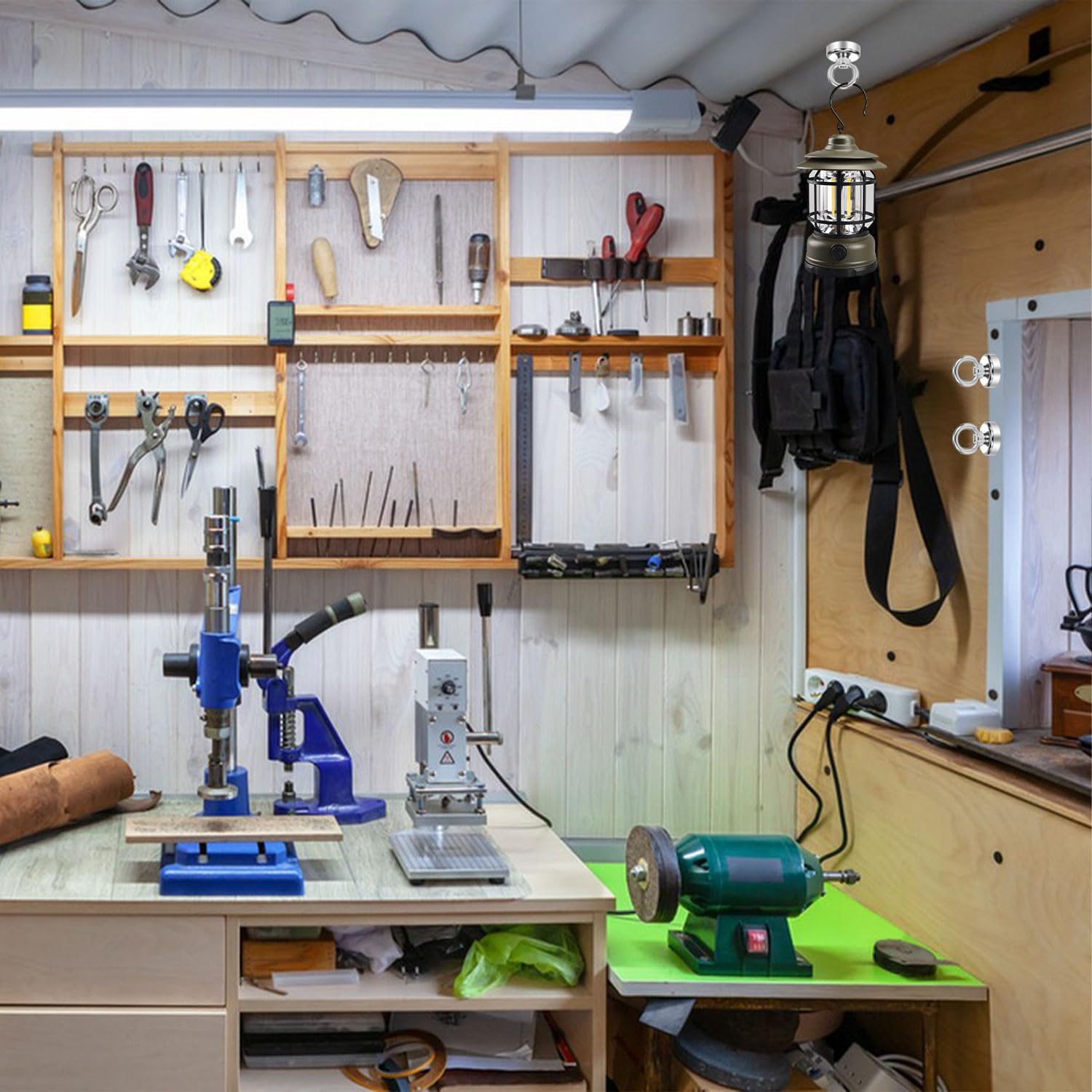 4 Magnet&igrave; Neodimio RYAN - Potenza 45 KG, Diametro 36 Mm, Con Foro Per Pesca Magnetica E Recupero