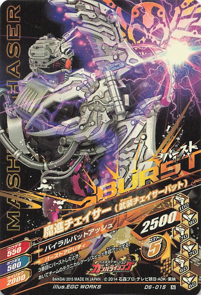 Amazon.co.jp: 仮面ライダーガンバライジング 魔進チェイサー D6-015 N