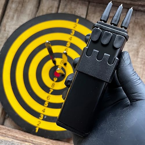 Miniatura 3 de Lanzador de dardos balísticos equipo táctico EDC dardos de metal tiro preciso dentro de 20 pies para caza campamento autodefensa y supervivencia