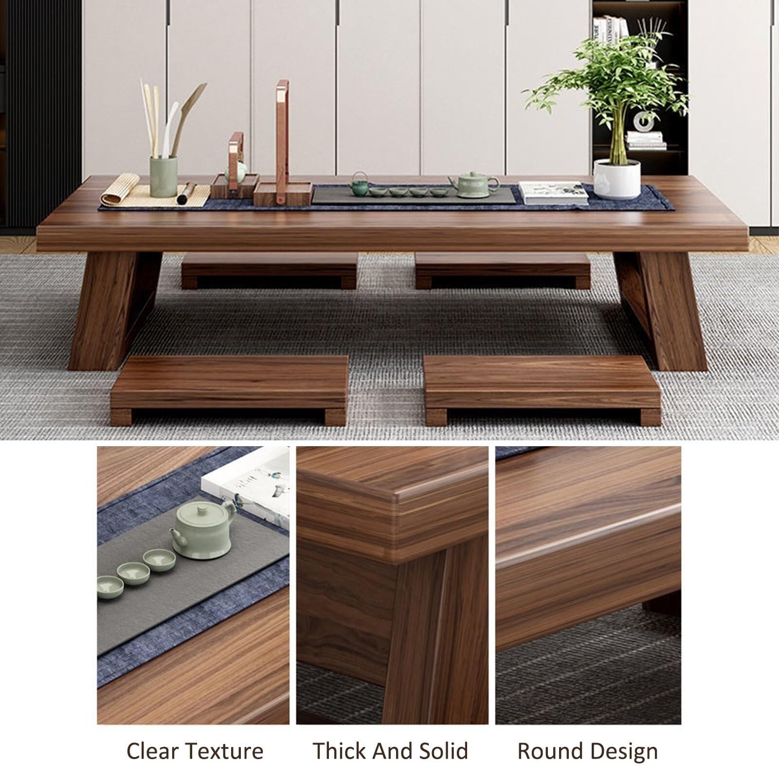 Amazon.com: CHEFFS Vintage Tea Table Low Table for Sitting On The