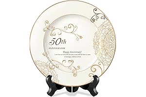 50th Anniversary Wedding Plate, Couple Gift for Golden Anniversary