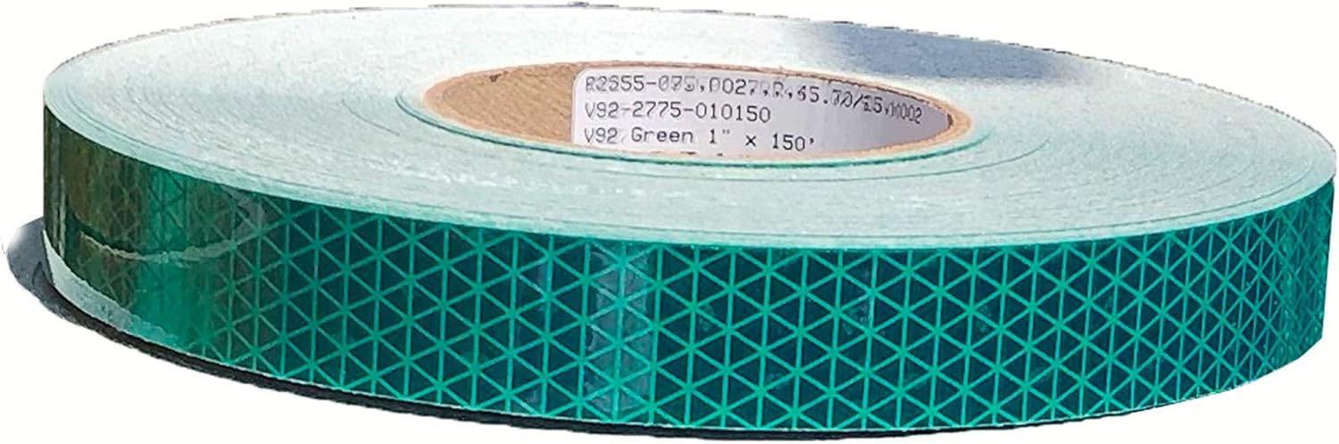 Oralite V92-DB-COLORS Microprismatic Conspicuity Tape: 1 in. x 50 yds. (Green)