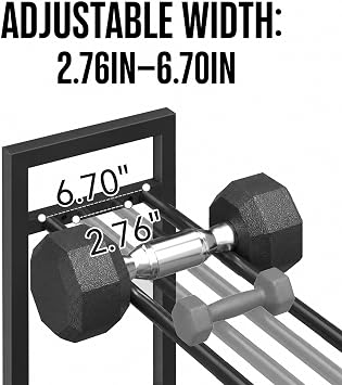 3 Tier Dumbbell Rack, Weight Rack for Home Gym