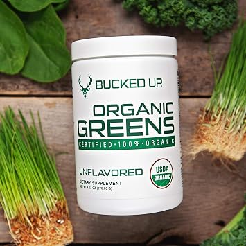 Greens Superfood Powder Unflavored | 8 Most Essential Mixed Greens | Certified 100% Organic | Chlorella, Spinach, Kale, Spirulina, Alfalfa, Broccoli, Wheat Grass, Barley Grass | 30 SERV | 9.52 OZ