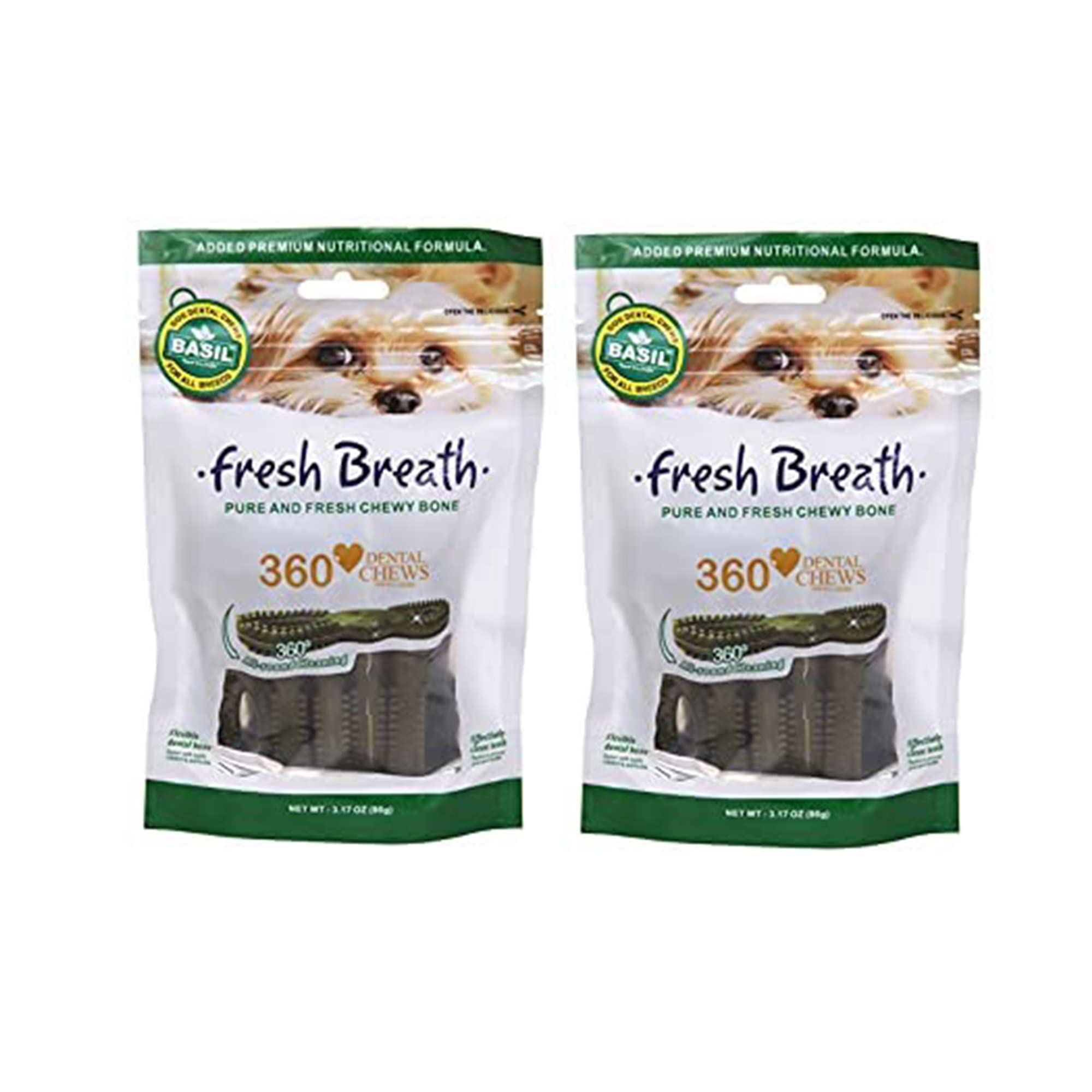 Basil Pet Chew Treat (Fresh Breath 360 chew) - Pack of 2 (B09SZ261GD) Amazon Price History, Amazon Price Tracker