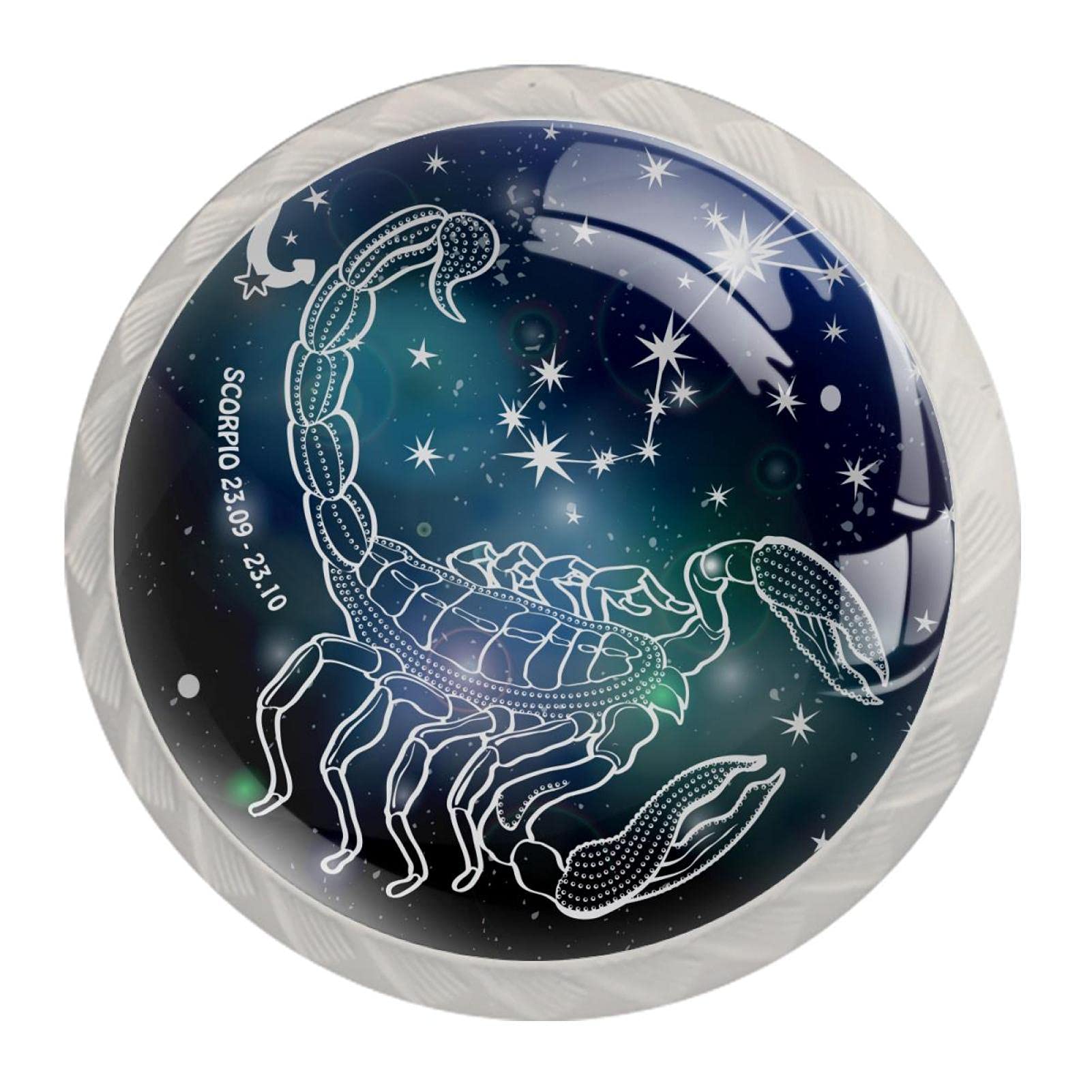 Bouton de meuble champignon bleu capricorne pour une decoration de chambre enfant