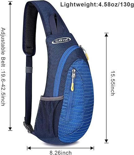 Miniatura 2 de G4Free Mini bolso cruzado casual para exteriores, mochila pequeña RFID Sling Backpack bandolera bandolera bandolera para viajes y senderismo