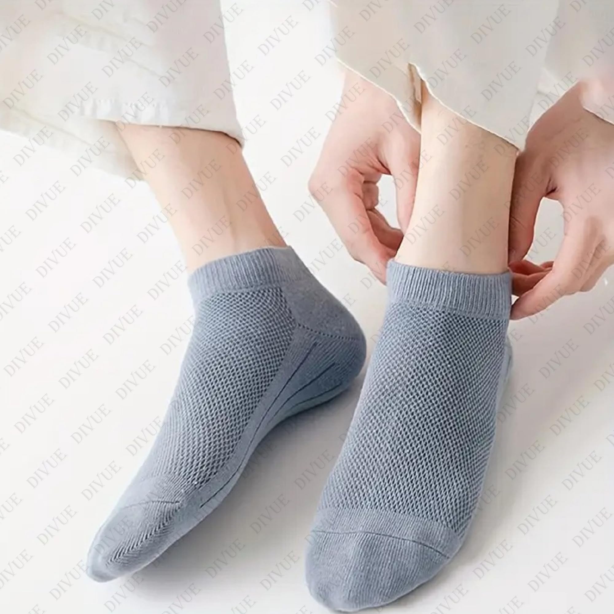 DIVUE Ankle Length Socks For Men And Women Free Size Pack of 6 | Made With Cotton Breathable, Anti Odour & Moisture Absorbent Combed cotton unisex Cute Multicolor design (Multi Color) - Image 9 thumbnail