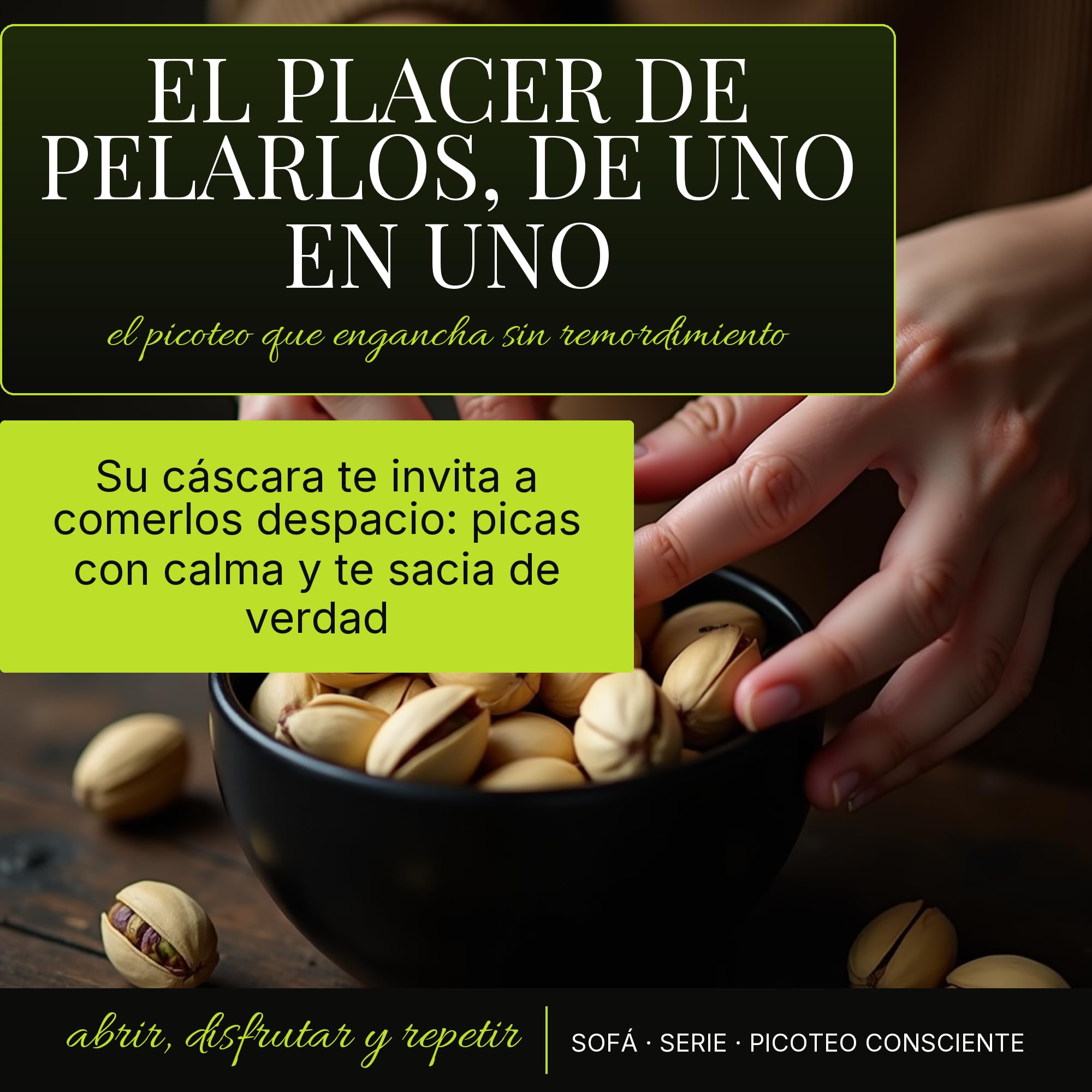 Pistacchi coltivati in Spagna, tostati e salati, SENZA SALE. 4x250 grammi
