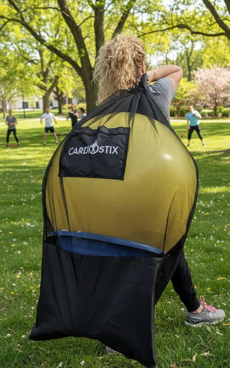 Photo 1 of CardioStix Bucket Ball Hauler for Cardio Drumming - Mesh Bag