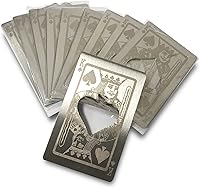 Vista 9 de Abrebotellas de metal de acero inoxidable plateado con patrón grabado (estilo K, 1PCS)