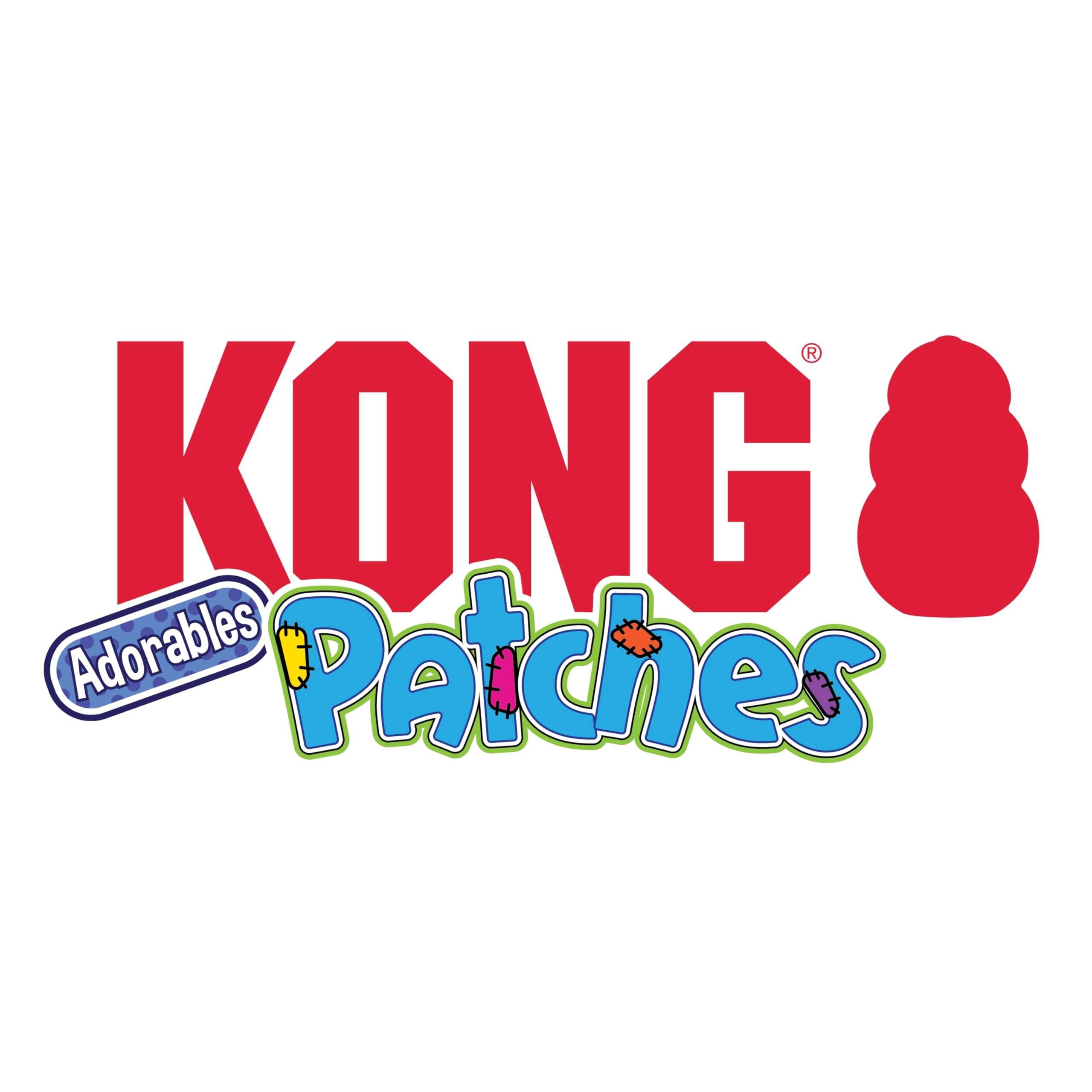 KONG Company 38742120 : Patches Adorables Jouet en peluche pour chien, Girafe XL