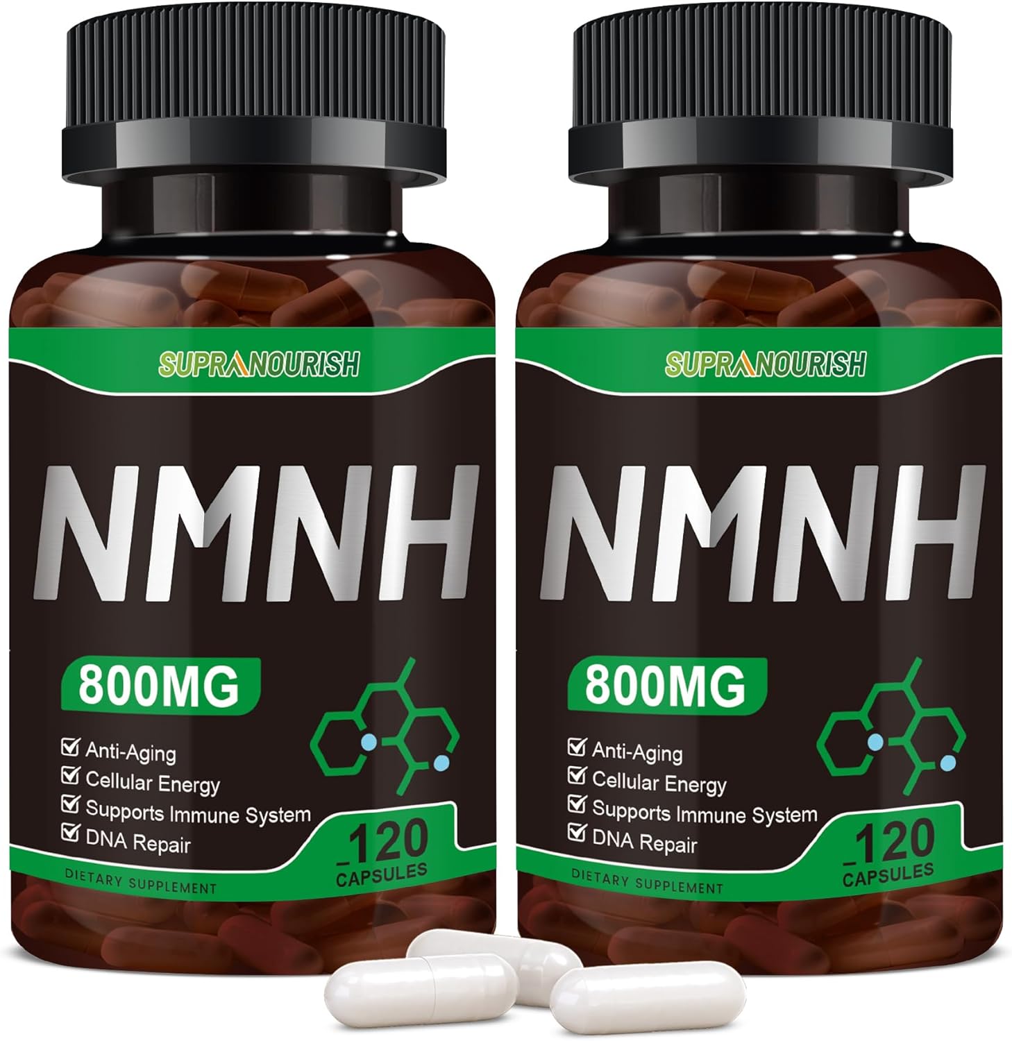 NMNH Supplement(Dihydronicotinamide Mononucleotide), 800mg per Serving NMNH Supplement to Boost NAD+ Levels, Suitable for Men and Women, Supports Anti-Aging, Energy, and Focus, 240 Capsules