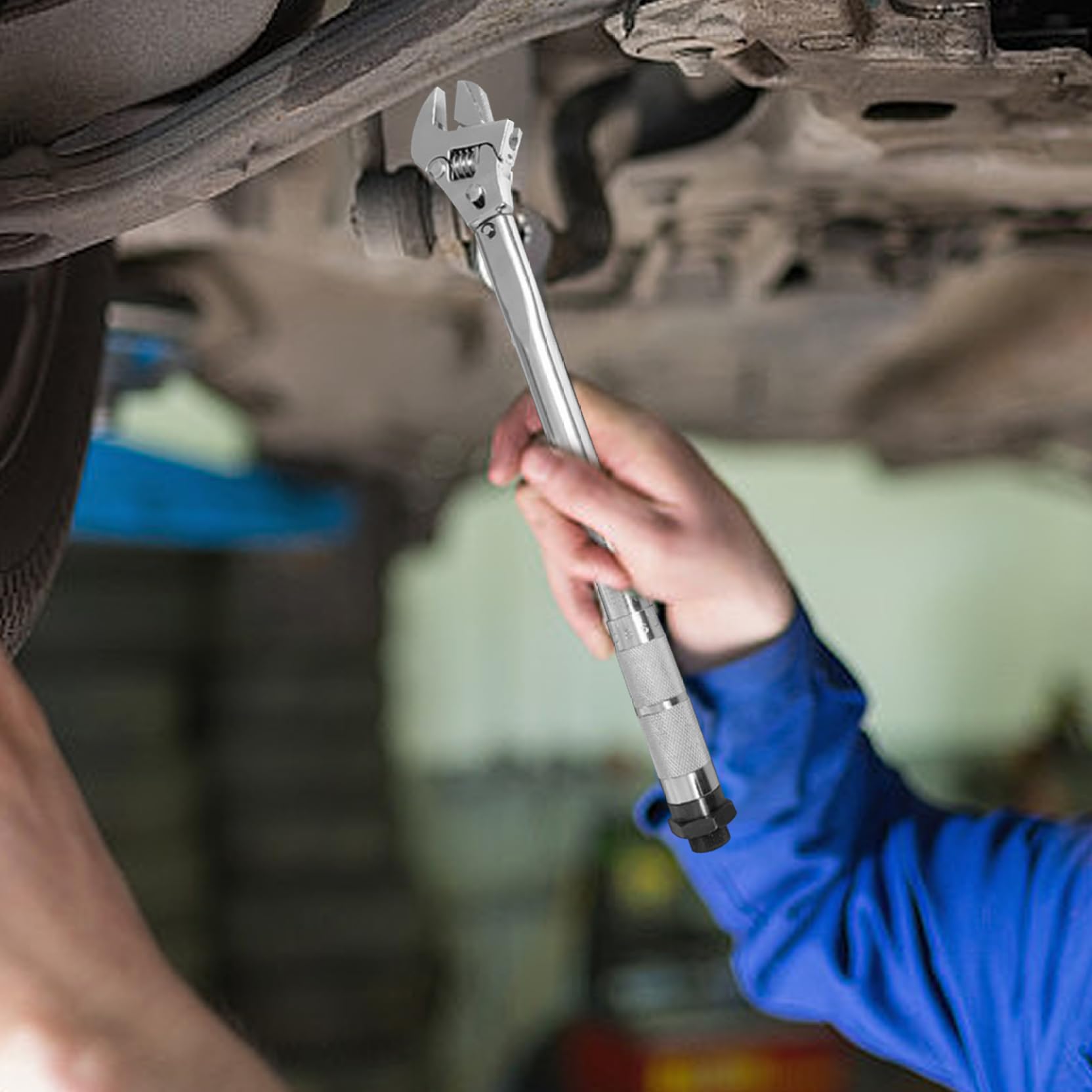 Llave dinamométrica 4 en 1 ajustable para HVAC, herramienta de reparación de extremo abierto antideslizante para minisplit, aire acondicionado y sistema HVAC, 19-110 NM, herramientas para, ll