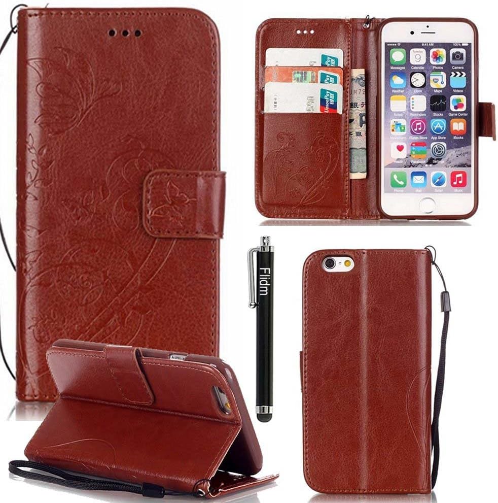 iPhone 7 Leather Case,7 Phone Case,iPhone 7 Case,Flidm iPhone 7 PU Leather Wallet Case Protective Flip Stand Cover for iPhone 7#004