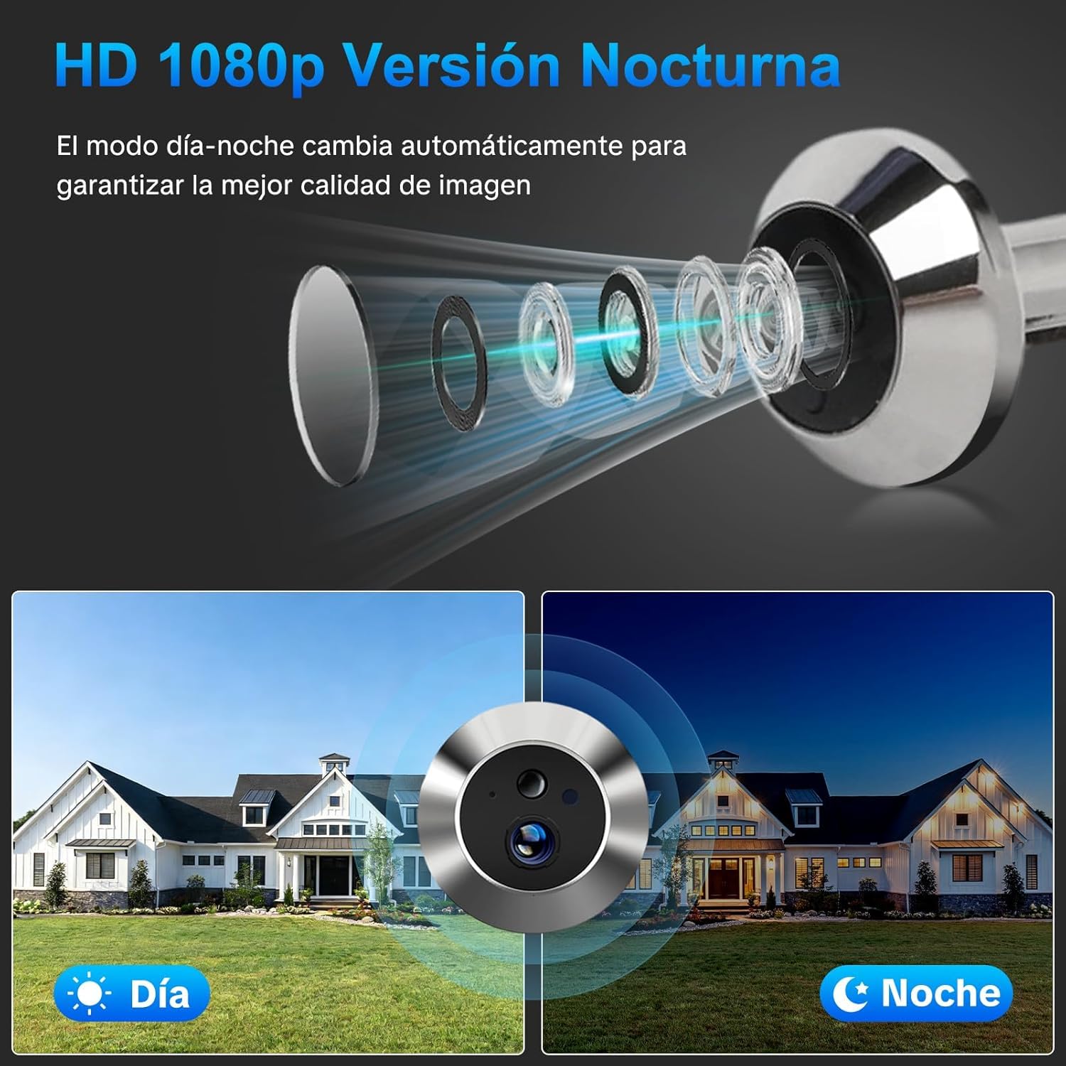 Digitale Türspion Kamera, 4,3 Zoll LCD Display 1080P Wireless Tür Guckloch Kamera HD Video Türklingel Viewer Nachtsichten Bewegungsmelder für Home Security