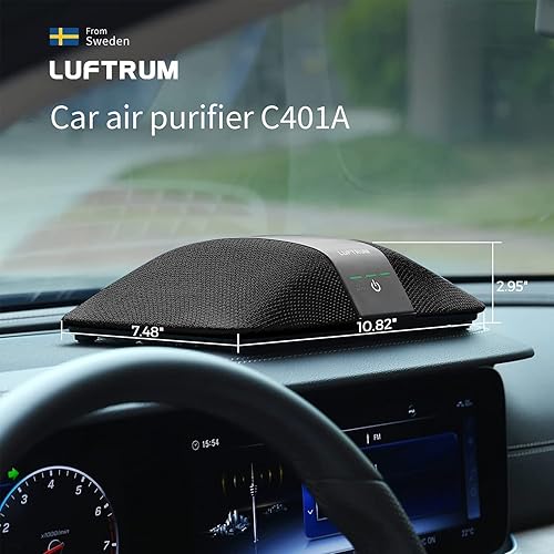 Miniatura 6 de Purificador de aire para automóvil con filtro HEPA verdadero H13 purificador de aire portátil para automóviles para humos de escape, COV, humo,