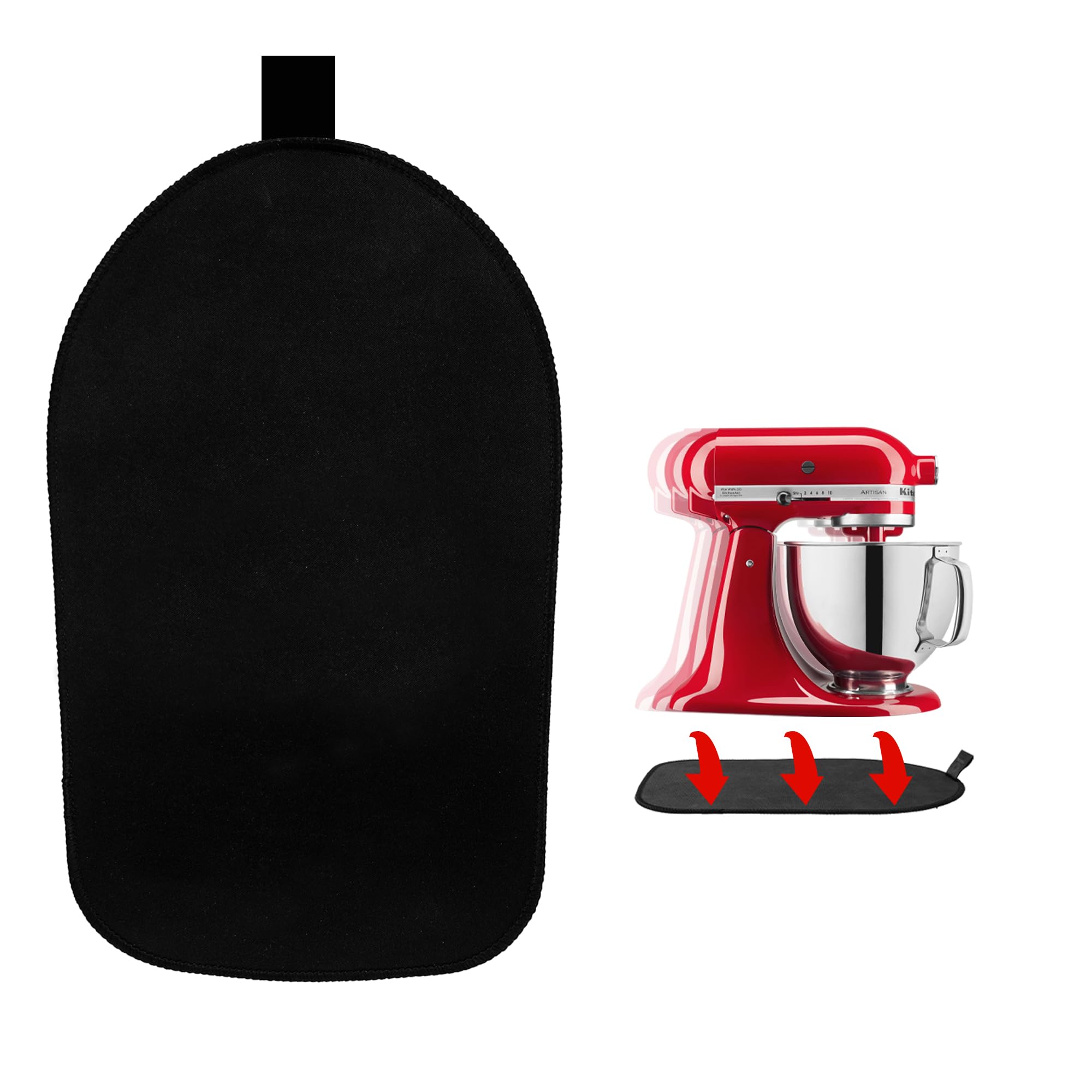 Kitchenaid Mixer-Schieber Mit Rollen – Schiebe-Tablett Zum Einfachen Bewegen & Schutz Für Arbeitsplatten (für 4,5–5 Qt Serie, Schwarz)