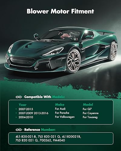 Vista 26 de SCITOO 700188 Reemplazo del motor del ventilador HVAC con jaula de ventilador para Toyota Tacoma 2005-2015, reemplazo OE - 87103-04043, 87103-04044