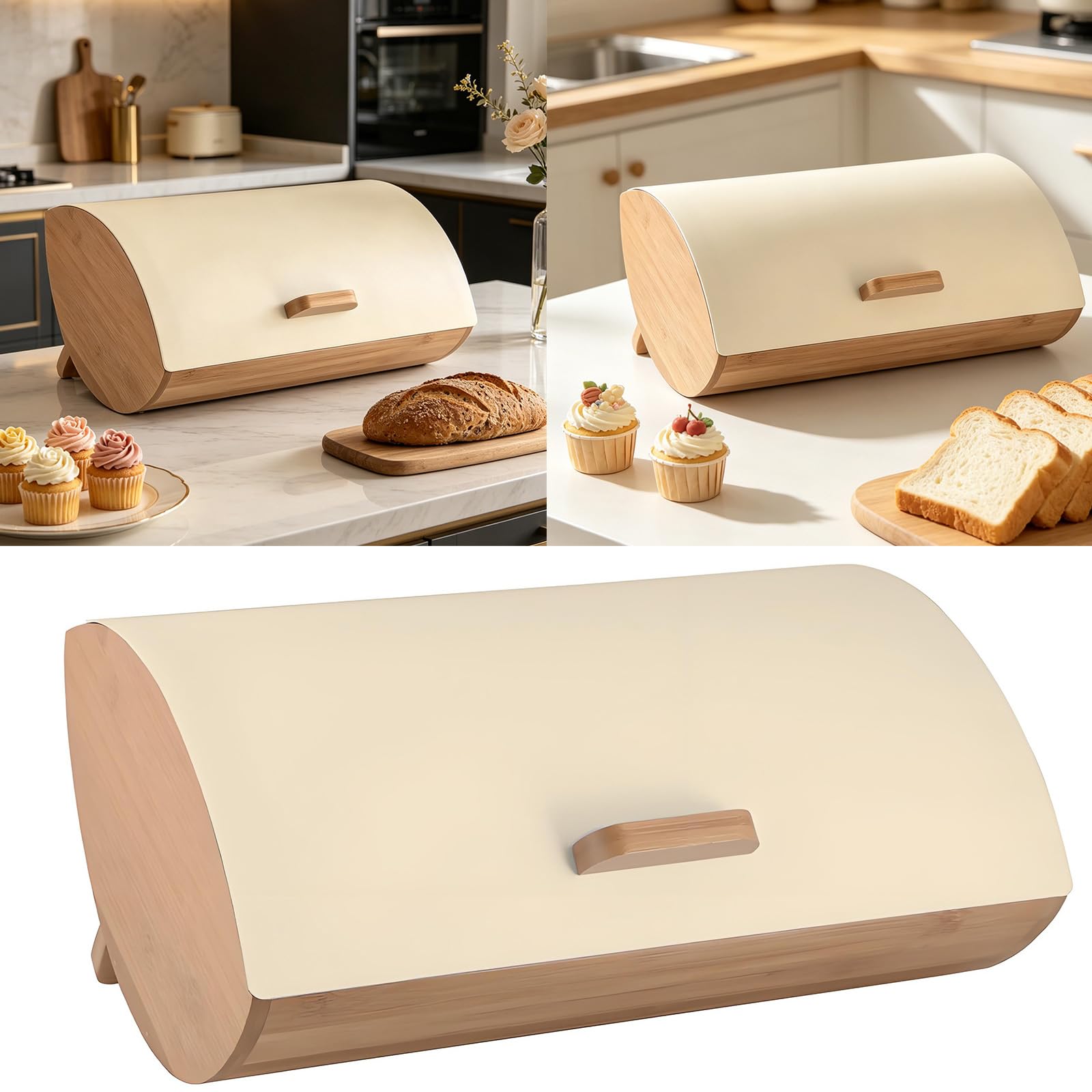 Recipiente de almacenamiento con tapa de tallo con interior