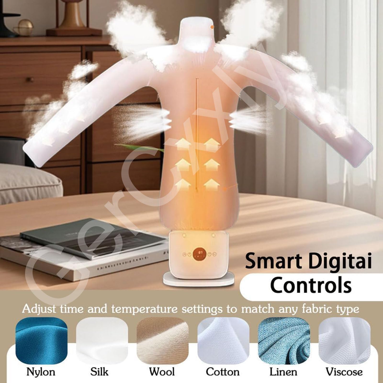 Automatyczna maszyna do prasowania koszul i spodni, technologia delikatnego przepływu powietrza, suszenie/prasowanie 360° bez martwych punktów, regulowana temperatura i timer
