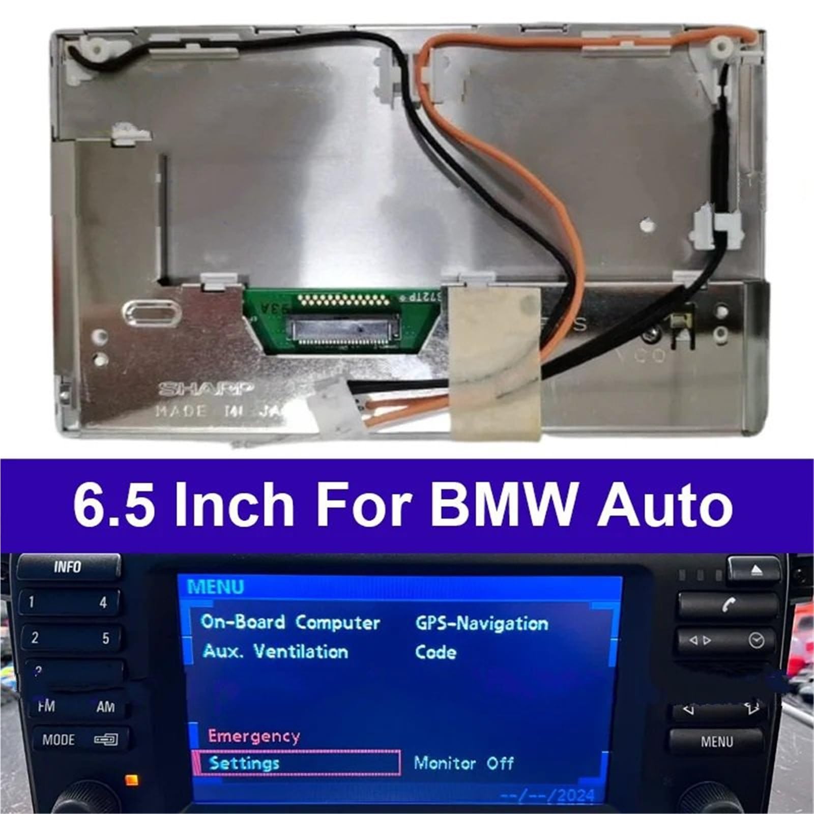 Pantalla para Coche para BMW X5 E53 para GL1800 Wing