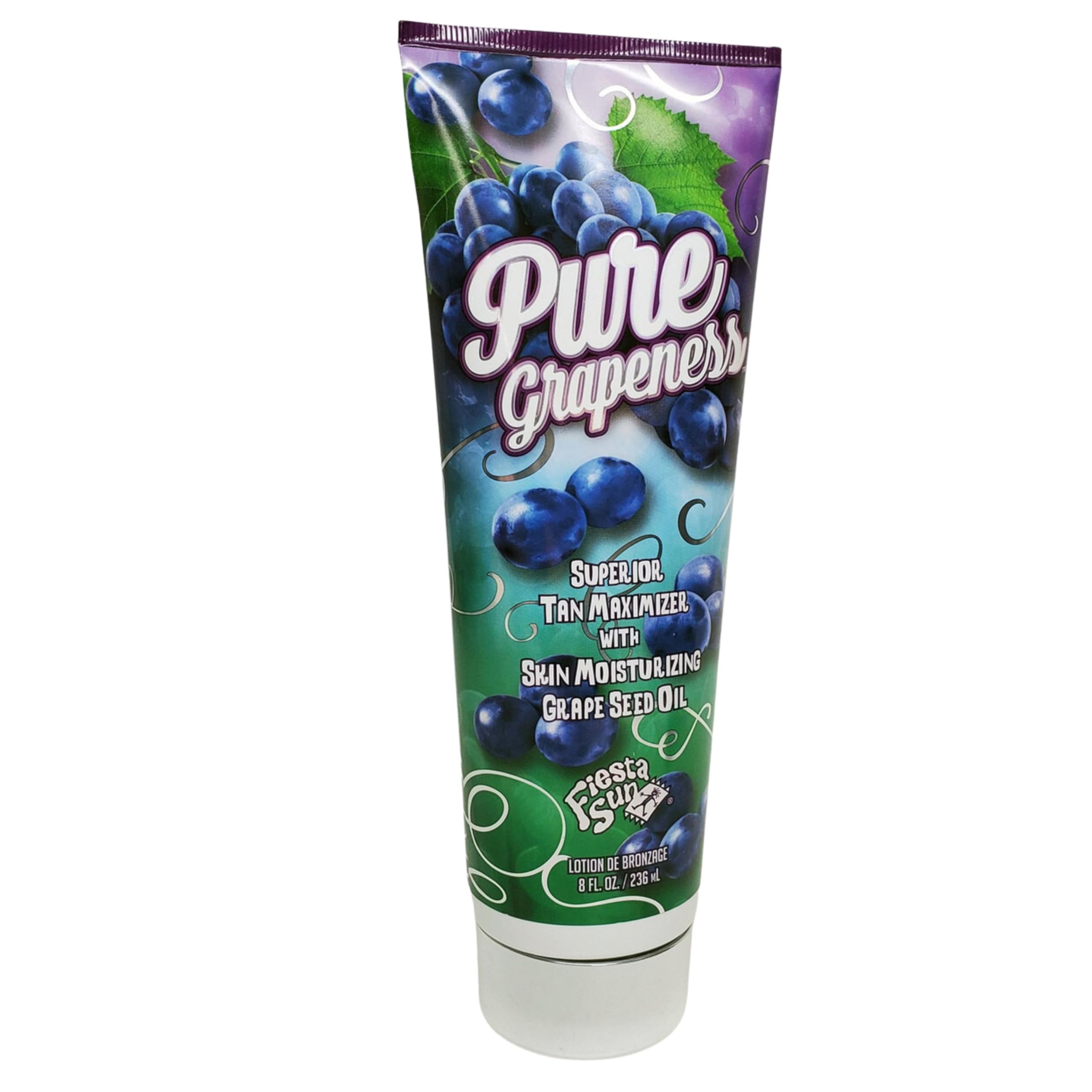 Pure Grapeness Tanning Bed Lotion Tan Maximizer with Tyrosine and DHA, 8 ounces