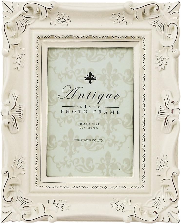 ユーパワー Upower Picture Frame Antique Vanilla Photo Size: Service Size 3.5 x 5 inches (89 x 127 mm)