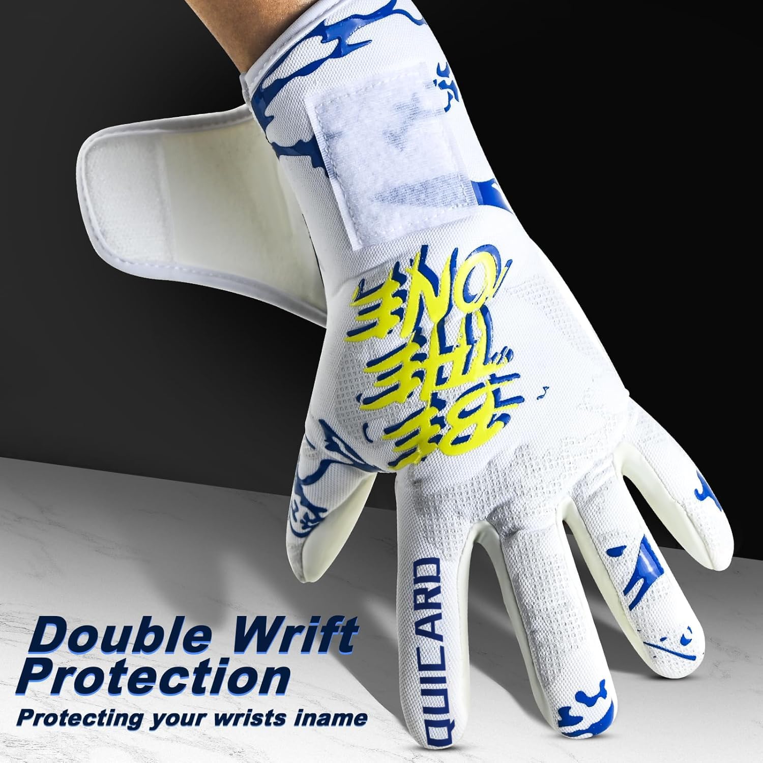 Gants de gardien de but - Bonne adhérence - Gants de football pour enfants - Tailles 6 à 10 - Récepteur puissant pour adolescents, adultes, enfants