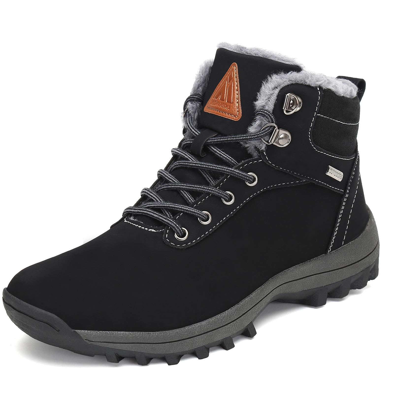 Snow Boots for Women – Waterproof Winter Hiking Boots with Warm Fur Lining, Anti-Slip Sole, Insulated Outdoor Cold Weather Booties