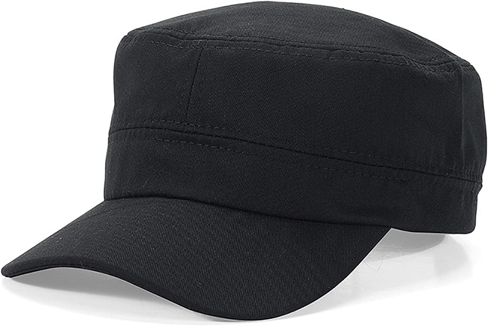 Unisex Cotton Basic Cadet Army Cap Everyday Military Style Hat