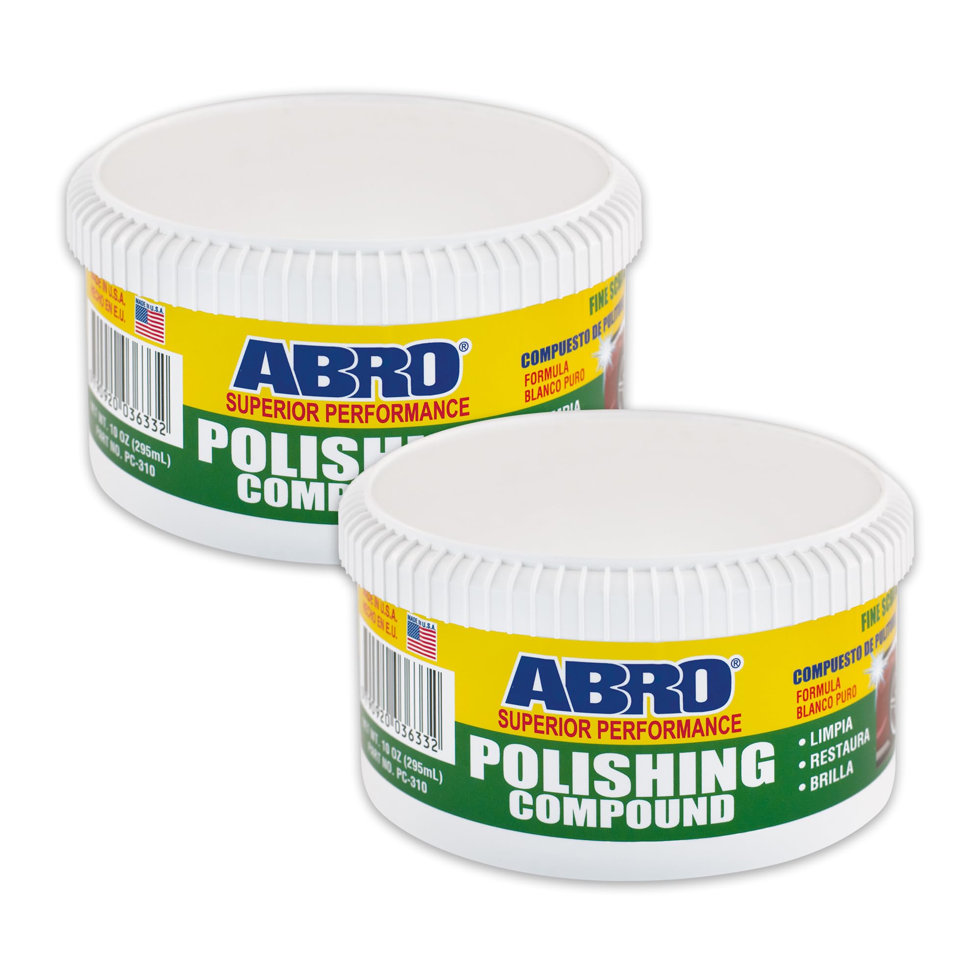ABROSuperior Performance Polishing Compound, 10 oz., High-tech Shine Car Scratch Remover for Vehicles, Restorers Swirls and Scratches, Buffing Compound for Oxidized Finishes, Smooth, Reflect, Clean