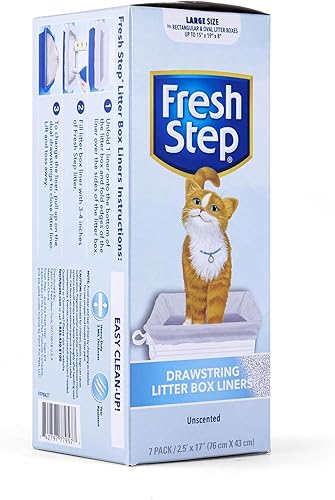 Vista 15 de Fresh Step Revestimientos grandes con cordón para caja de arena Forros resistentes para caja de arena para gatos perfumados y sin perfume