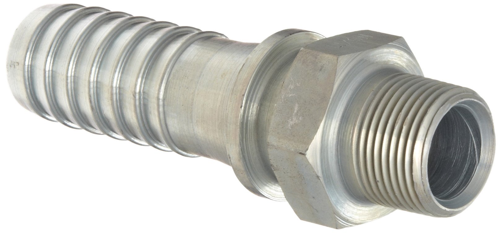 Dixon Boss MS Series acero manguito, tallo, NPT macho x manguera ID Espino, 3/4" NPT Male x 1" Hose ID, 1
