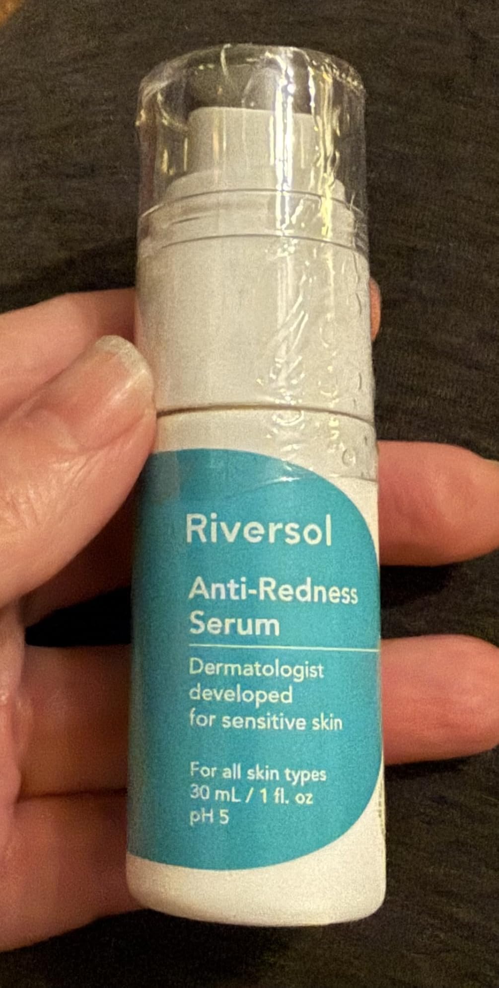 Riversol Rosacea Treatment for Face | Anti-Redness Serum for Sensitive Skin | Calming Redness Relief | Vitamin C & E | Anti-Aging Formula | Fragrance Free | Dermatologist Developed | Made in Canada