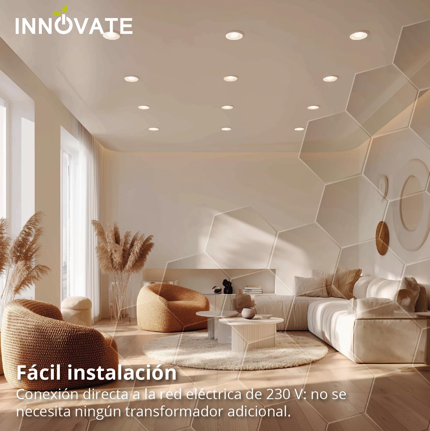 INNOVATE Focos LED interior techo Regulable [ES111 QRB111 GU10 12W 60°] Bombilla LED GU10 regulable equivalente 100 W I Ojos de buey oficina baño dormitorio I Iluminacion interior Luz ambiente (8) | QRB11 QRB111 - Foco led (60°, 100 W, para interiores)
