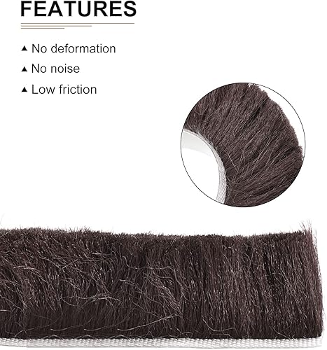 Miniatura 3 de Burlete de cepillo de sellado de 26 pies x 0.35 x 0.9 pulgadas (largo x ancho x alto)  1 paquete  bueno para marco de ventana de puerta del hogar