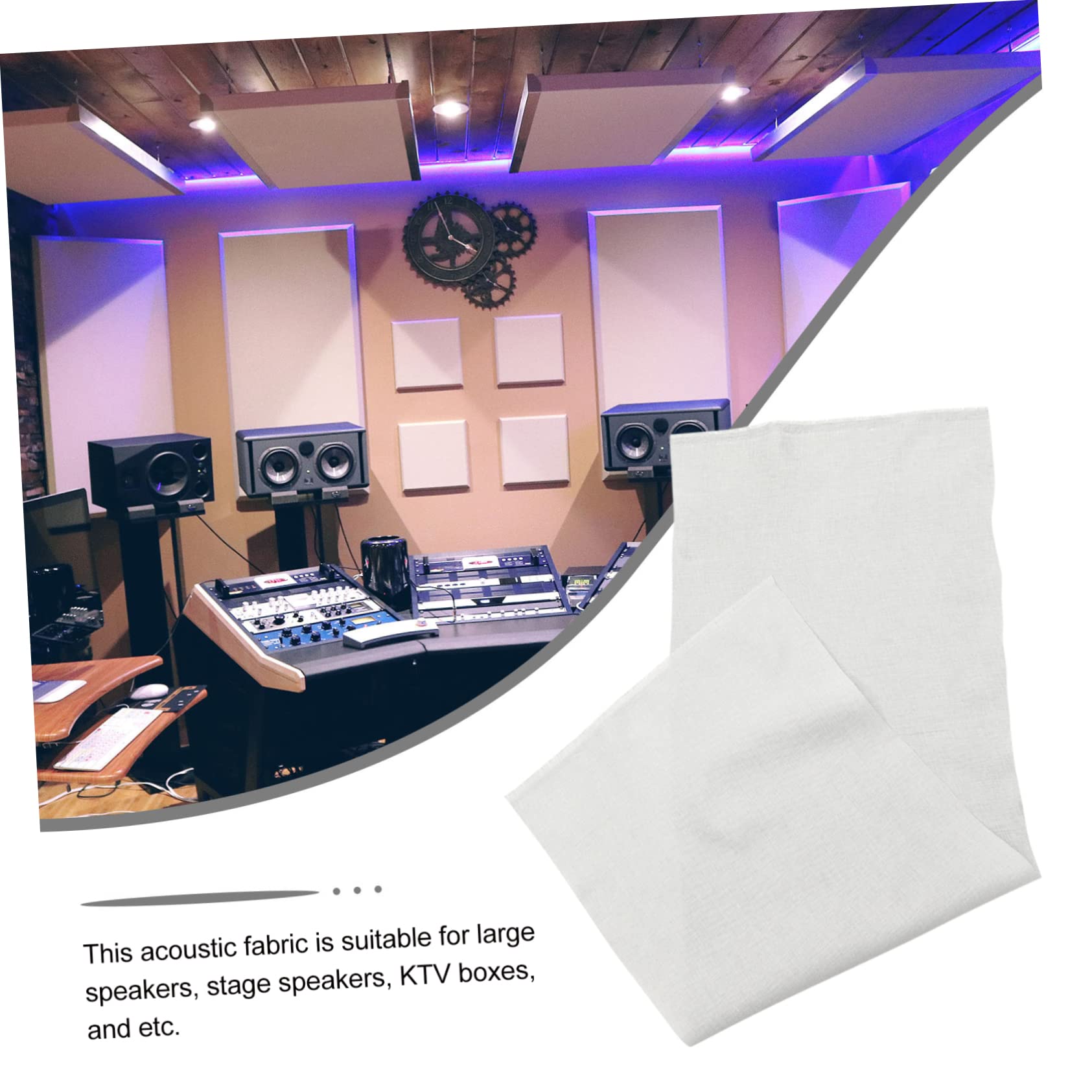 Balacoo Vintage Speaker Cover Mesh Fabric Retro Speaker Grill Cloth for Stereo Acoustic Mesh