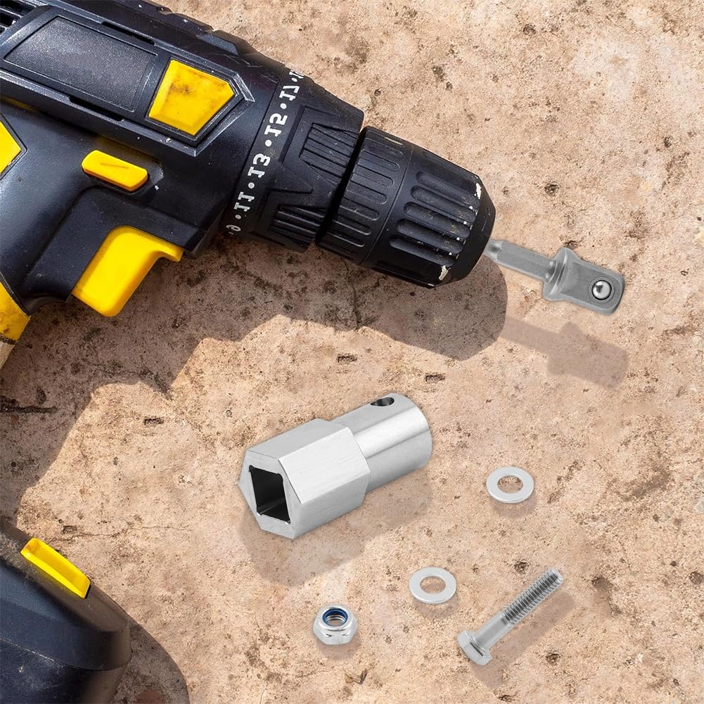 Upgraded Stainless Steel Trailer Jack Drill Adapter with Top Wind Crank Handle and Cordless Drill Adapter - 1/2 Inch Socket Adapter Bit Included — Amazon image 8