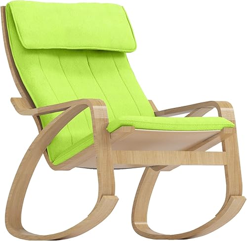 Miniatura 4 de El reemplazo de la funda de silla Poang de algodón está hecho a medida solo para funda de sillón IKEA Poang (verde)