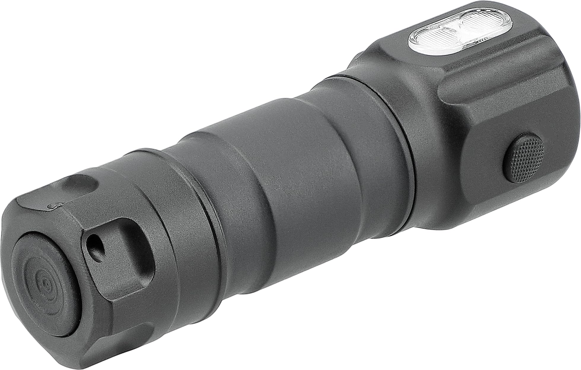 Walther HLC1r Stirnlampe, Wiederaufladbar, USB Kopflampe, IPX6 Wasserdicht, inkl. Akku 18350, Ladekabel, MOLLE-Clip, Handschlaufe und Ersatzdichtung