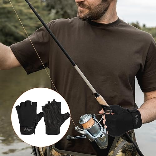 Miniatura 5 de Guantes de entrenamiento para hombres y mujeres, guantes de ejercicio para levantamiento de pesas, guantes sin dedos, guantes deportivos para