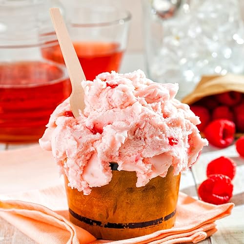 Miniatura 9 de Healifty 100 cucharas desechables para helado, cucharas de degustación, cucharas de muestra, mini cucharas de madera, mini cuchara para helado de